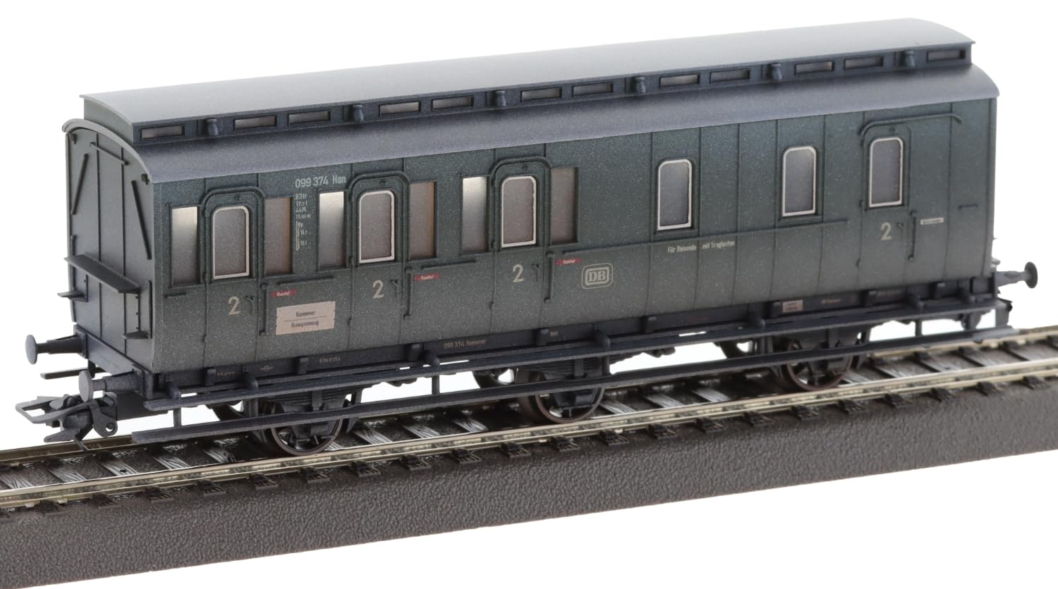 42048 H0 Abteilwagen-Set, DB. Ep. III verschneit