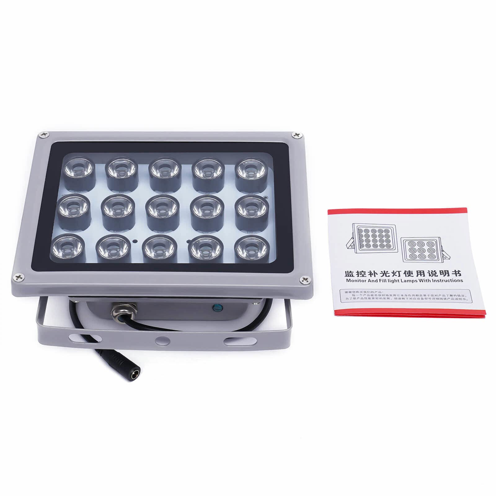 IR-Illuminator Licht 15 LED 850nm CCTV Nachtsicht Infrarot Strahler Licht Illuminator 850nm Array Infrarot Lampen Mit Sensor Nachtsicht Outdoor Wasserdicht Für CCTV Überwachungskamera