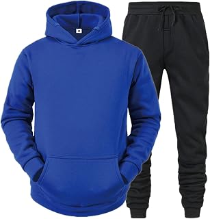 Conjunto de moletom e moletom, Fato de corrida de 2 peças, Conjunto de calças de treino unissex, terno de corrida confortável, terno esportivo de manga comprida para qualquer ocasião Jmedic