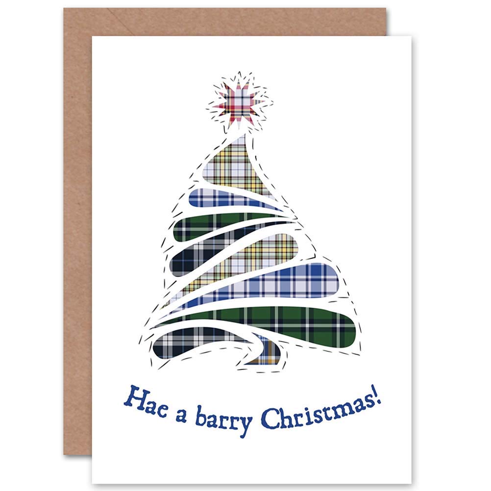 Artery8 Christmas Tree Greetings Card - White