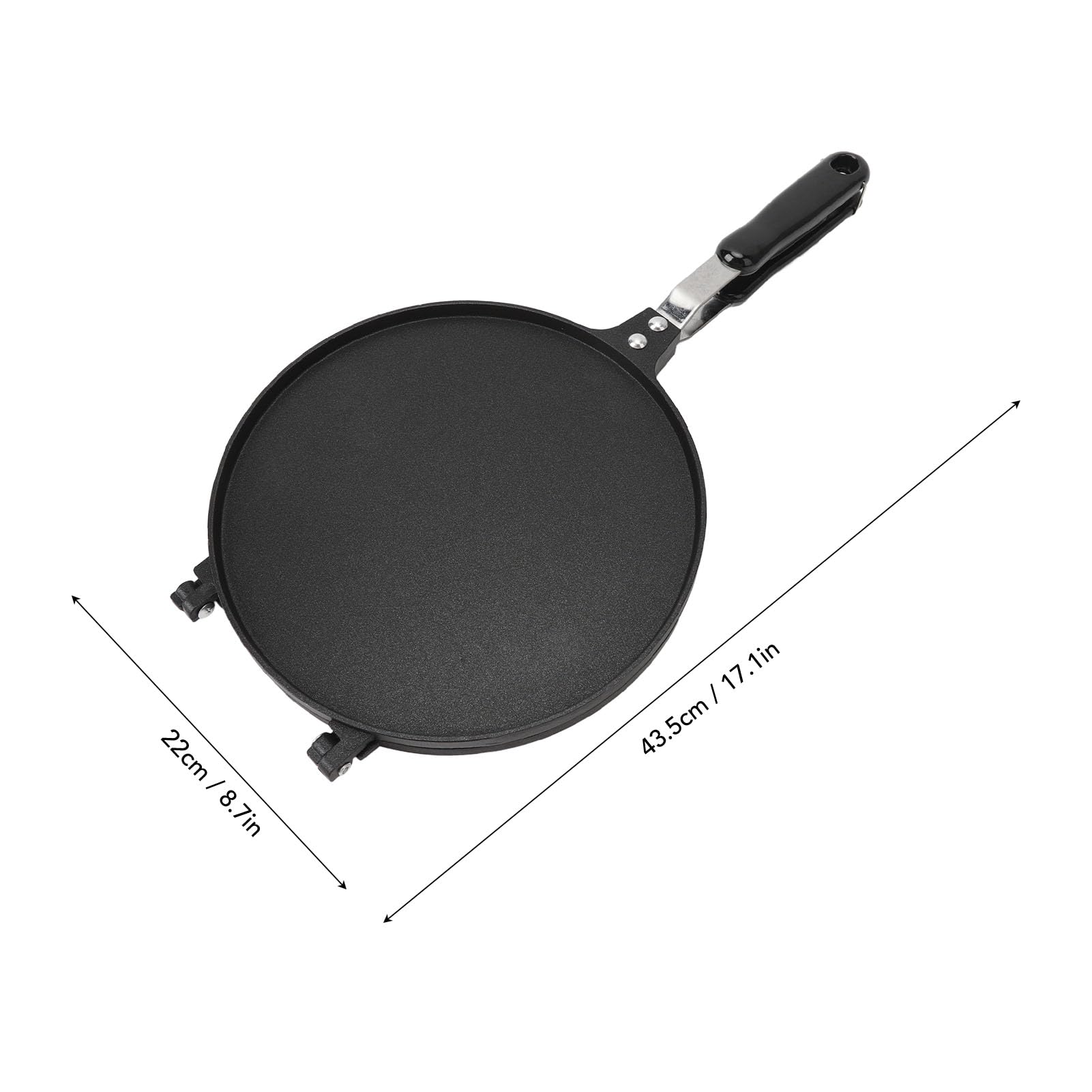 Non stick Ice Cream Cone Maker with Crispy 15.16 x 6.69in Egg Roll Mold for DIY Desserts Suitable for Fuel Gas Stoves (Glossy)