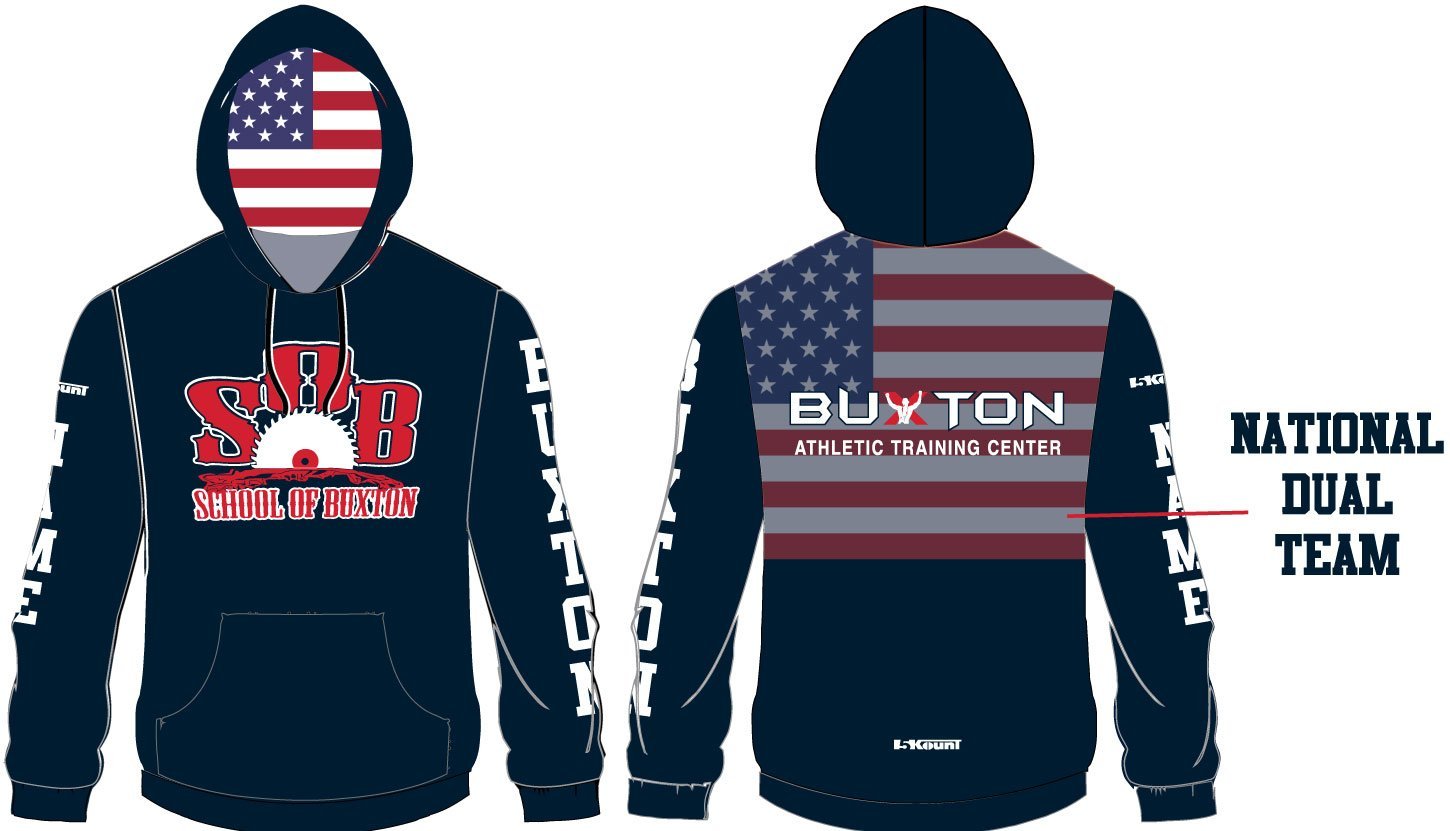 5Kount Customizable School of Buxton Sublimated Hoodie