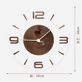 Amazon.co.jp: 掛け時計 おしゃれ 時計 壁掛け 静音 透明 木製