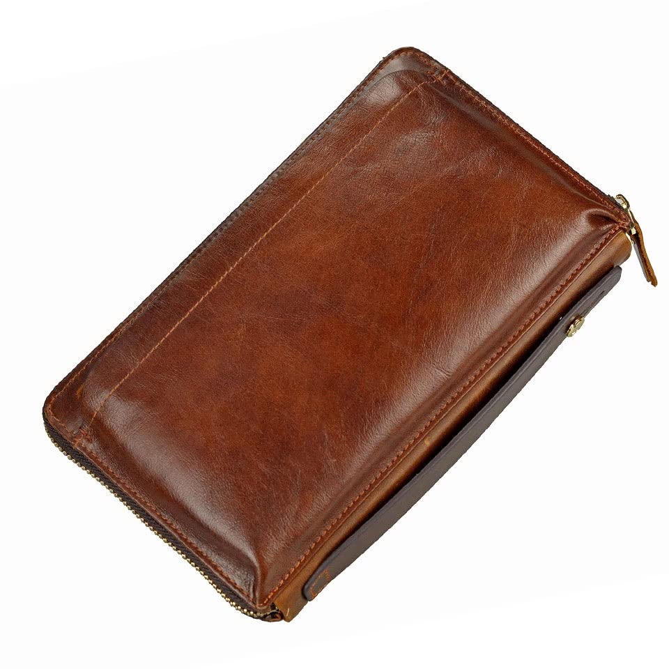 Portefeuille d'embrayage pour hommes en grand format élégant - 4