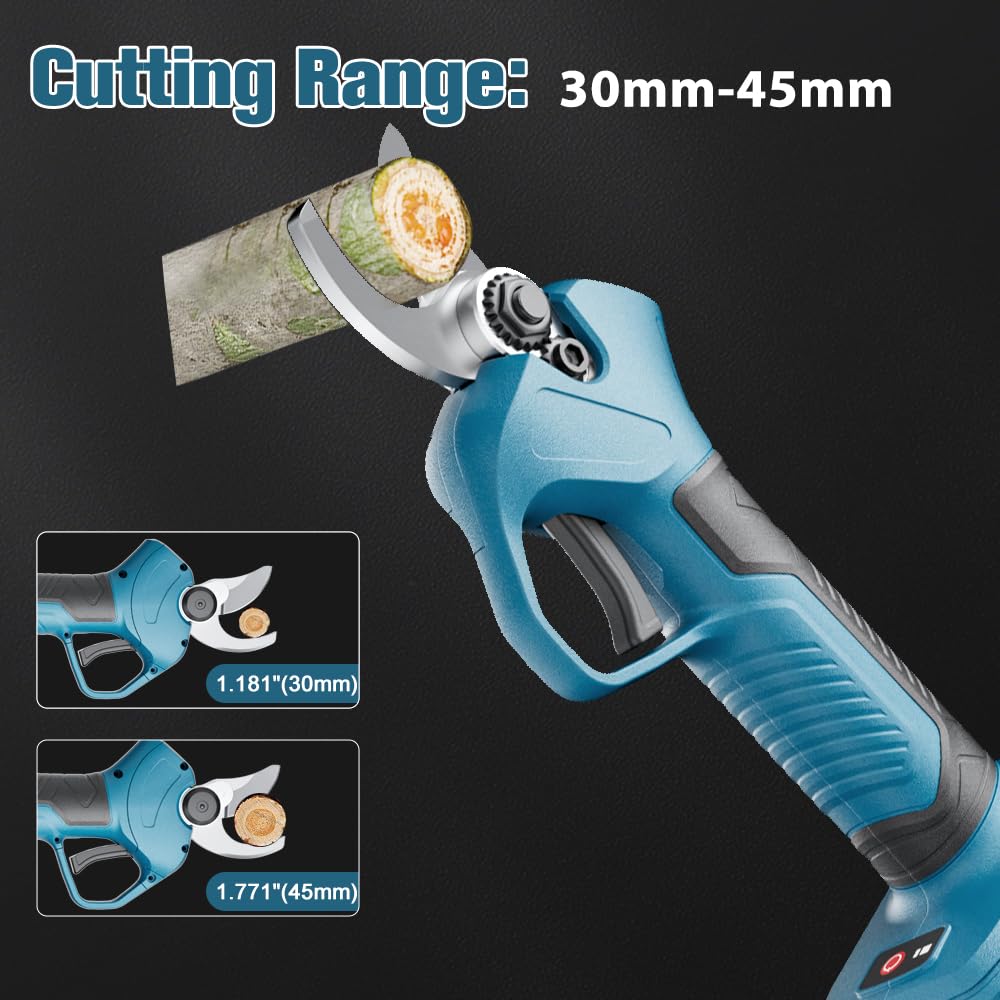 akku Elektrische Gartenschere für Makita 18 V, Bürstenloser Motor, Elektrische Astsäge, LCD-Display zum Beschneiden von Bäumen und Obstbäumen