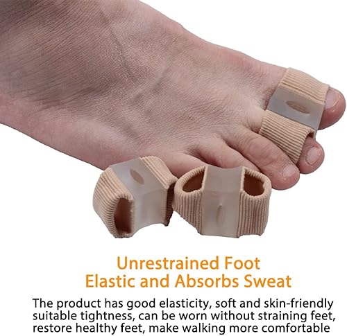 Miniatura 2 de Alisador de dedos de los pies, suave y agradable a la piel, diseño de doble orificio separador de dedos grandes, alivia el dolor de pies, adecuado
