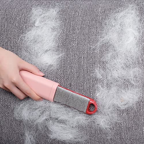 Brandshoppy Potable Reusable Self Cleaning Lint Pet Hair Remover Double Sided Lint Brush for Clothes Furniture Car Seat Couch,Remover Magic Clean Clothing Easy to Carry