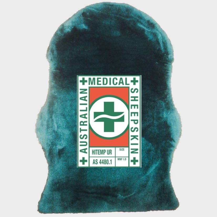 Australisches medizinisches Schaffell AS-4480,1. Länge ca. 95 cm. Scherkraftreduzierendes Antidekubitus-Fell. 80° C waschbar, hygienisch rein. Druckentlastend