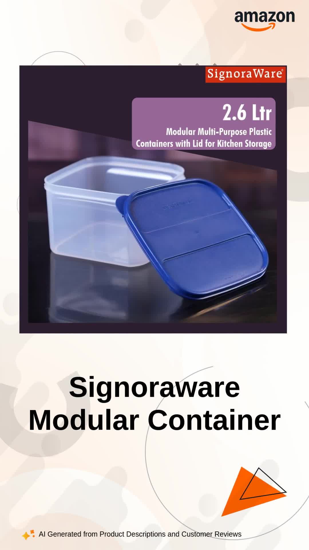 Signoraware Containers Watch Signoraware Modular Container on Amazon Live