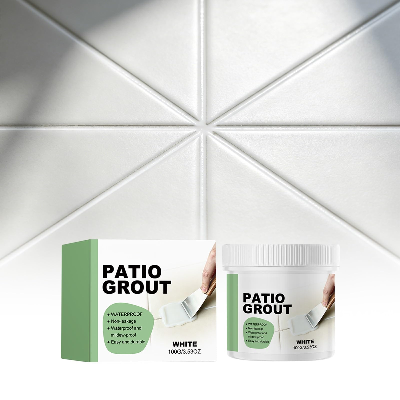 Portable White Tile Grout Filler for Home Floor Wall Gap Repair