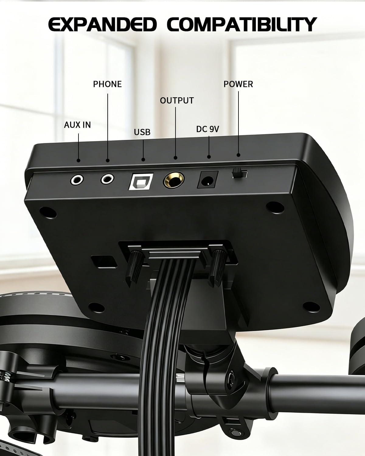 AiJoy Elektronisches Schlagzeug-Set für Erwachsene & Anfänger | Leise Mesh Pads mit 5 Drums & 3 Becken, Dual-Zone Snare, USB MIDI, Soundmodul, inklusive Drum Throne, Kopfhörer, Sticks