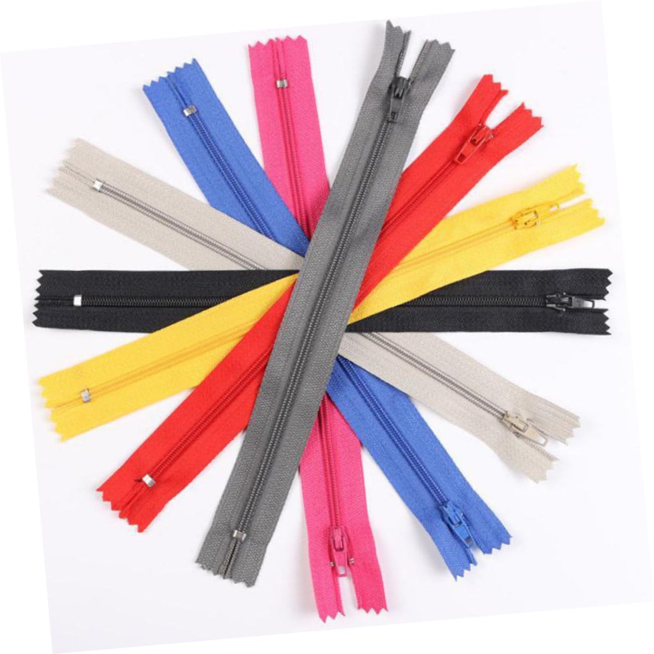 VILLFUL 100stücke Bunte Nylon-reißverschlüsse Für -nähprojekte Vielseitige Kleidung Taschen Und Accessoires Gemischte Farben