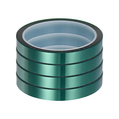 HARFINGTON 4 rollos de cinta térmica de alta temperatura resistente al calor 12mmx33m (108ft) cinta de transferencia térmica de sublimación para