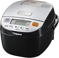 Zojirushi 612252-NL-BAC05SB Micom Panela de Arroz e Aquecedor, Prateado e Preto