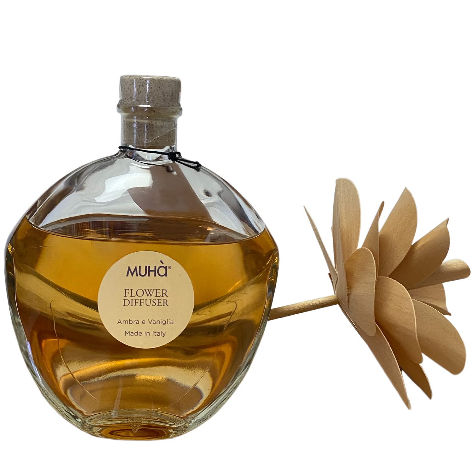 Byour3 - Difusor De Aroma para Habitación con Varillas en Madera de Abedul Esencia Perfumada Elegante Fragancia De Larga Duración Hogar Baño Oficina Armario Boutique (Ámbar Y Vainilla, 400 ml)