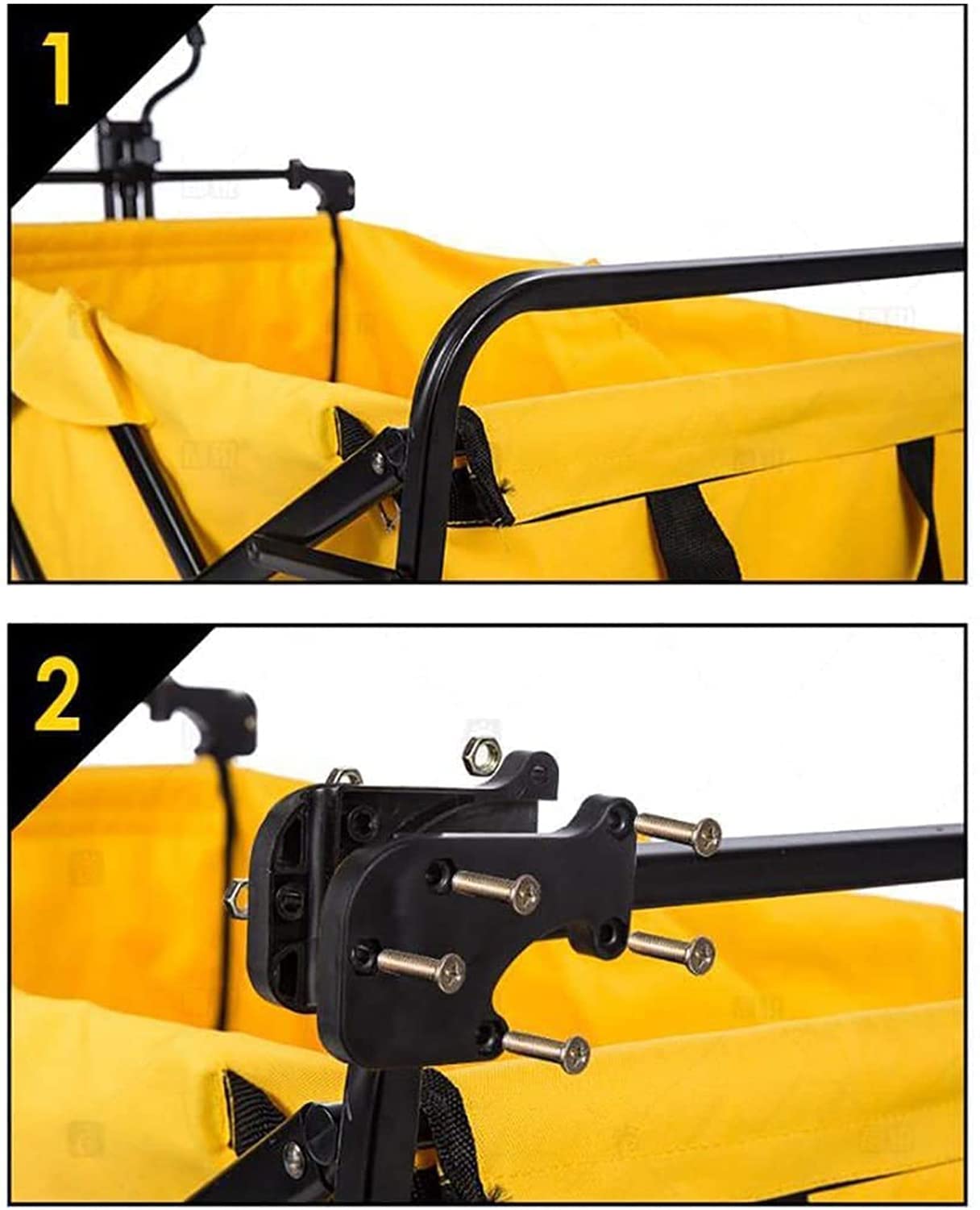 Składana torba na wózek ze zdejmowaną kieszenią 600D Oxford Storage Organizer do zakupów spożywczych Camping Travel Lightweight Portable Trolley Accessories Łatwa instalacja