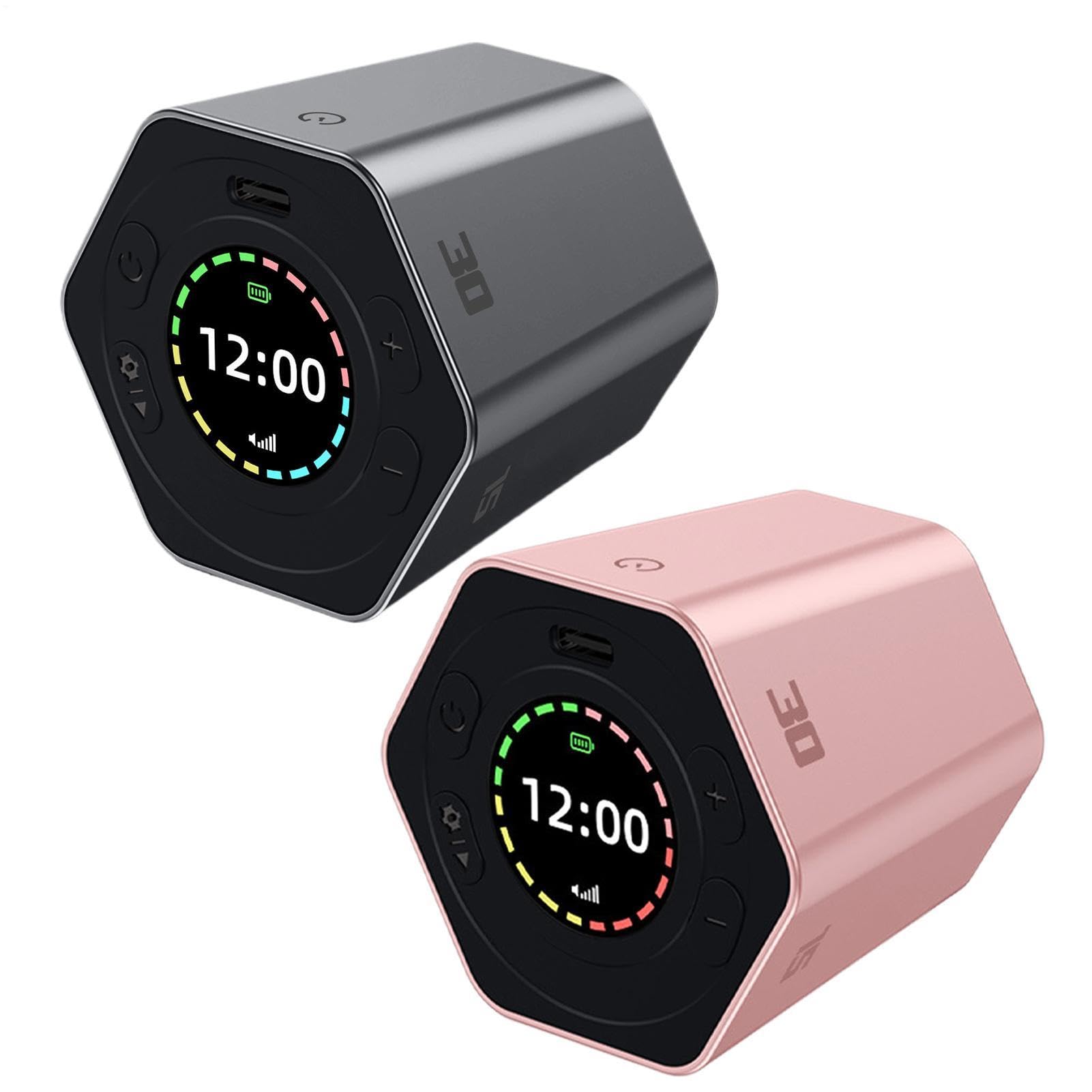 Temporizador de Escritorio Reloj De Escritorio Giratorio Recargable con