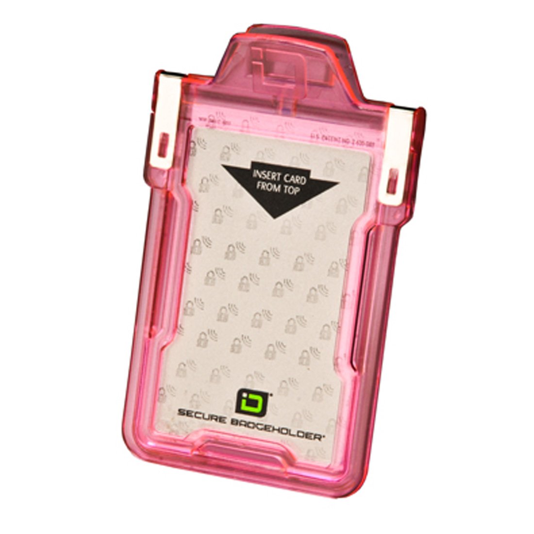 Identity Stronghold Secure Badge Holder Classic, Pink (IDSH1004-001B-pnk)