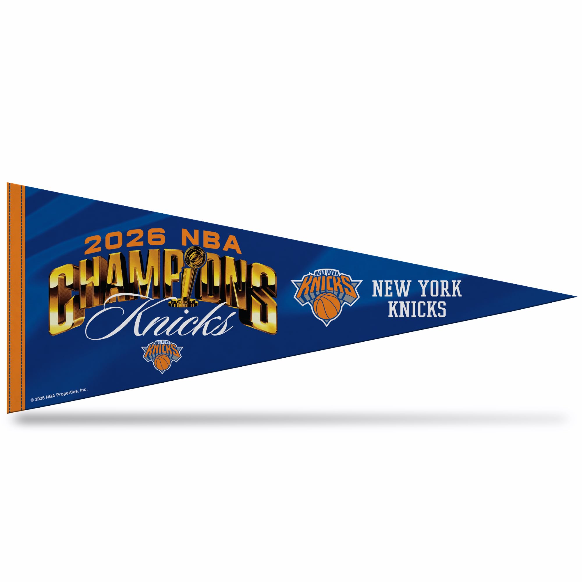 Rico Industries NBA Basketball 12" x 30" Felt Wall Décor Pennant - Great for Home/Bed Room/Man Cave Décor