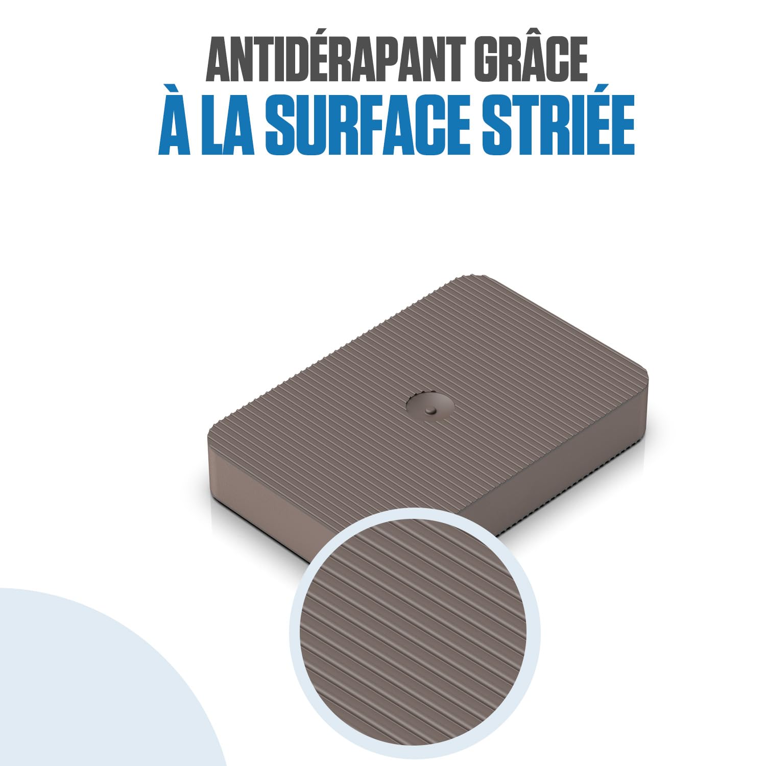 Bauhandel24 entretoise plastique 100 pièces 60 x 40 mm 10 mm idéal comme cale meuble et cale parquet flottant