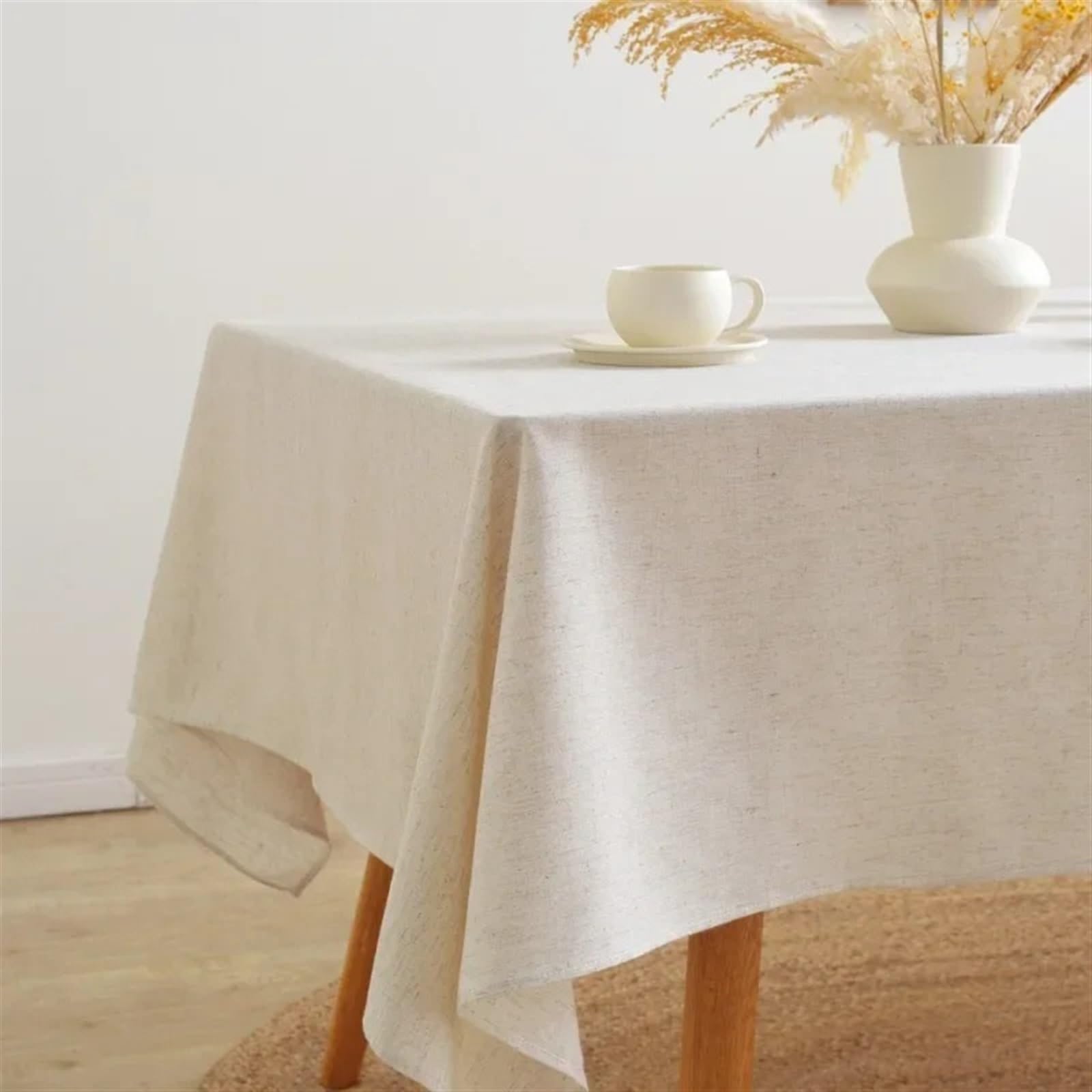 Mantel Antimanchas Mantel Grueso de Lino y algodón for Boda, Fiesta en casa, decoración for Banquete, Mantel Tela, Cubierta Mesa Lujosa para Comida Boda Fiesta Cocina Camping(150x350cm)