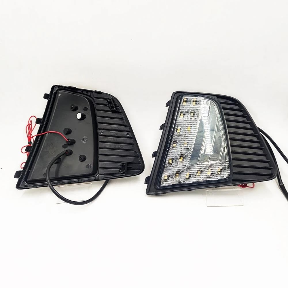 Luces Diurnas LED DRL Luces Antiniebla Intermitentes para Hyundai IX25 para Creta 2014 2015 2016 Lámpara Luz Antiniebla(Blanco)