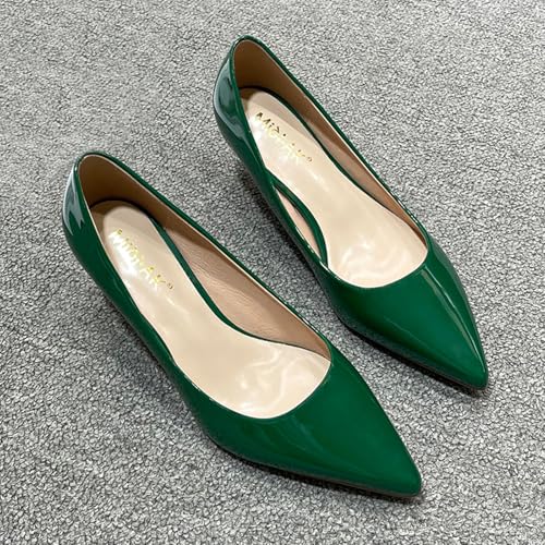 WUIWUIYU Womens Lovely Colors Low Kitten Heel Pointed Toe Dress Work Wedding Pumps Bridal Heeled Shoes3