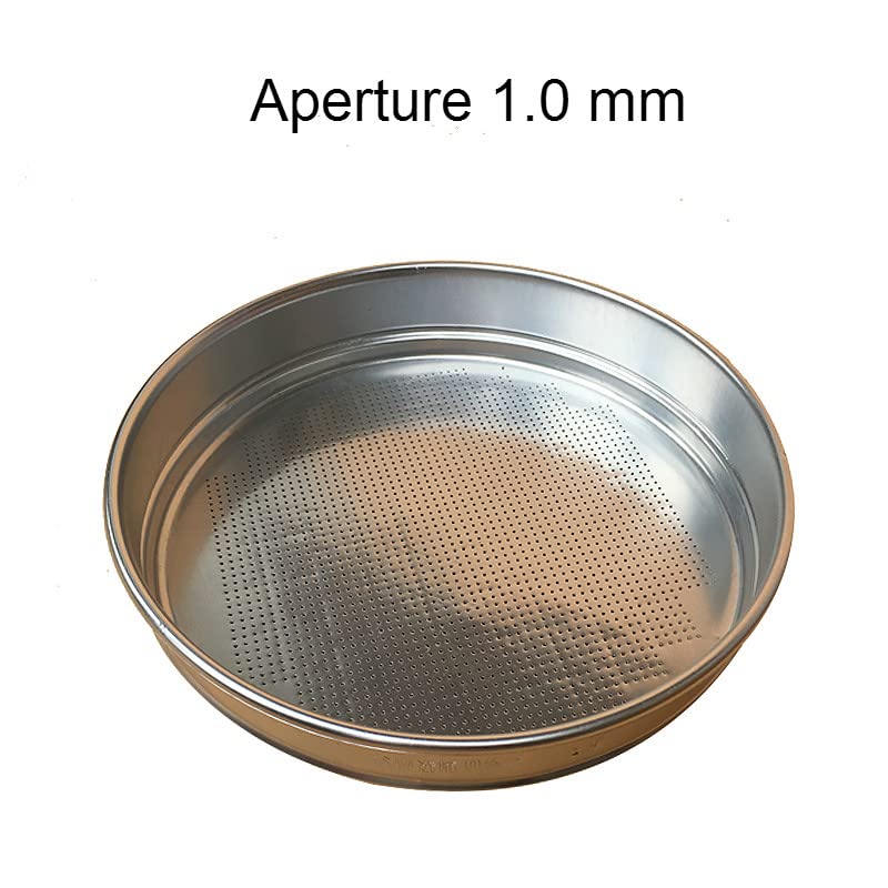Körner-Probenahme-Sieb-Set Aluminium Rundloch Körner-Auswahl-Sieb Diam. 220 mm Öffnung 1,0–12 mm inkl. Deckel/Boden 13St