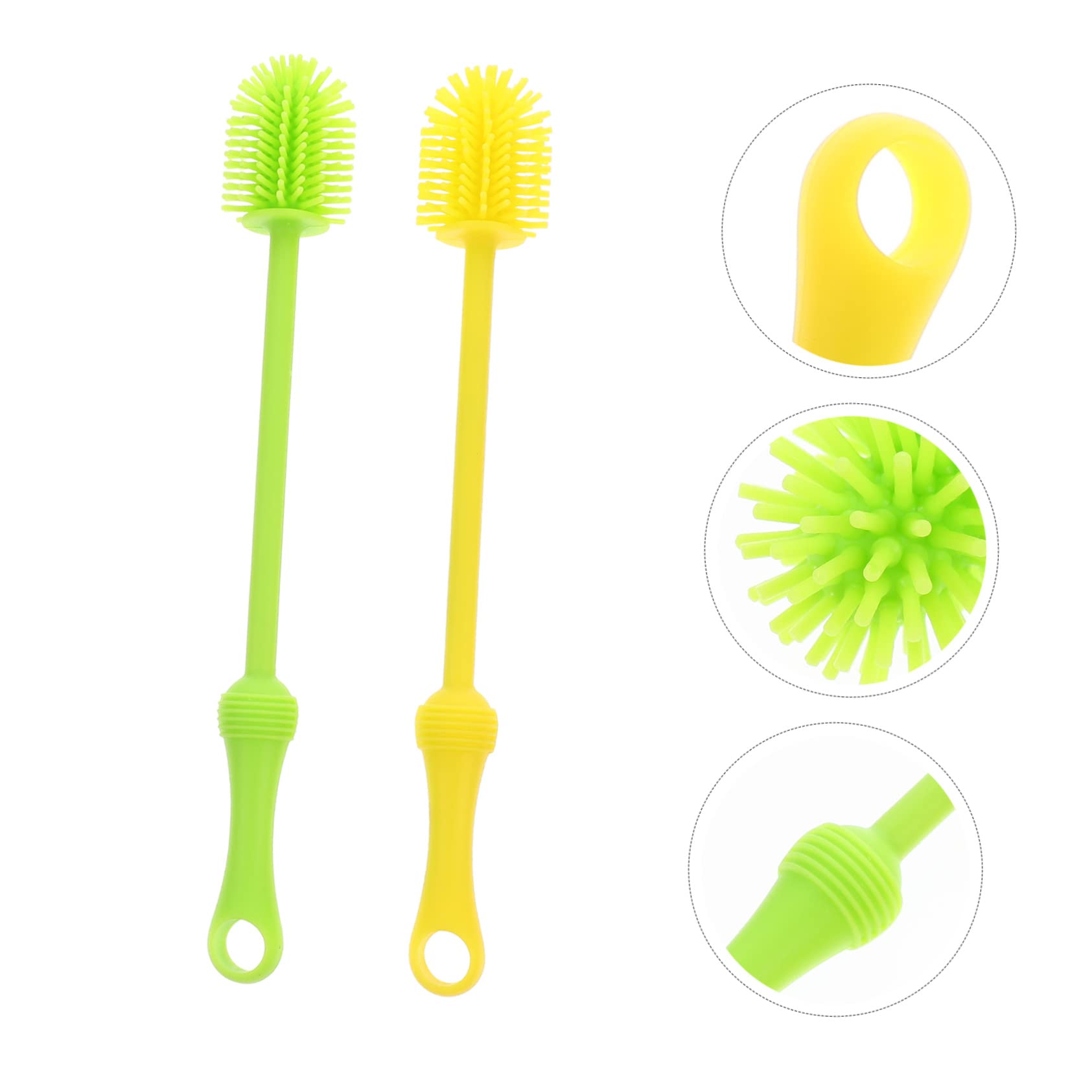 Yardwe 3 Series Limpiar Mango para Biberones Limpieza Eficaz Y Espacio 2 Piezas X 3