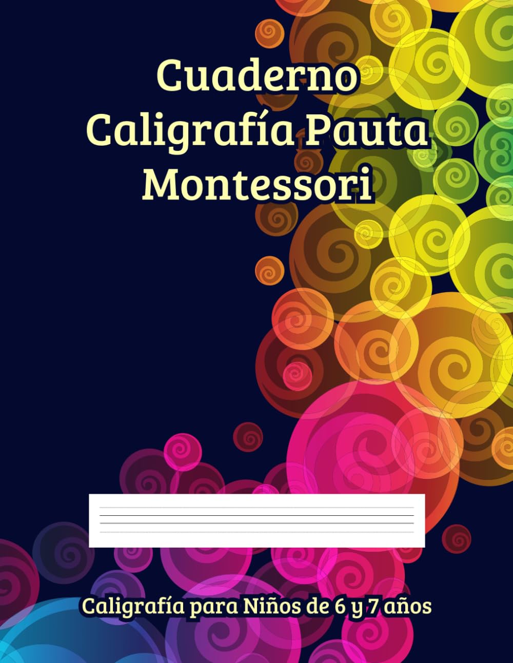 Cuaderno Caligrafía Pauta Montessori: Caligrafía para Niños de 6 y 7 años.: Trazados para Mejorar la Escritura con Letra Ligada en la Etapa Escolar.