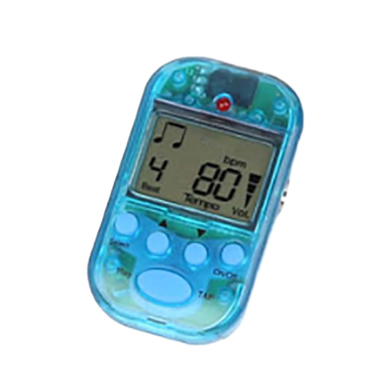 Metrónomo digital portátil con pantalla LCD, patrones de tempo y ritmo ajustables para piano, guitarra, violín y práctica de Guzheng