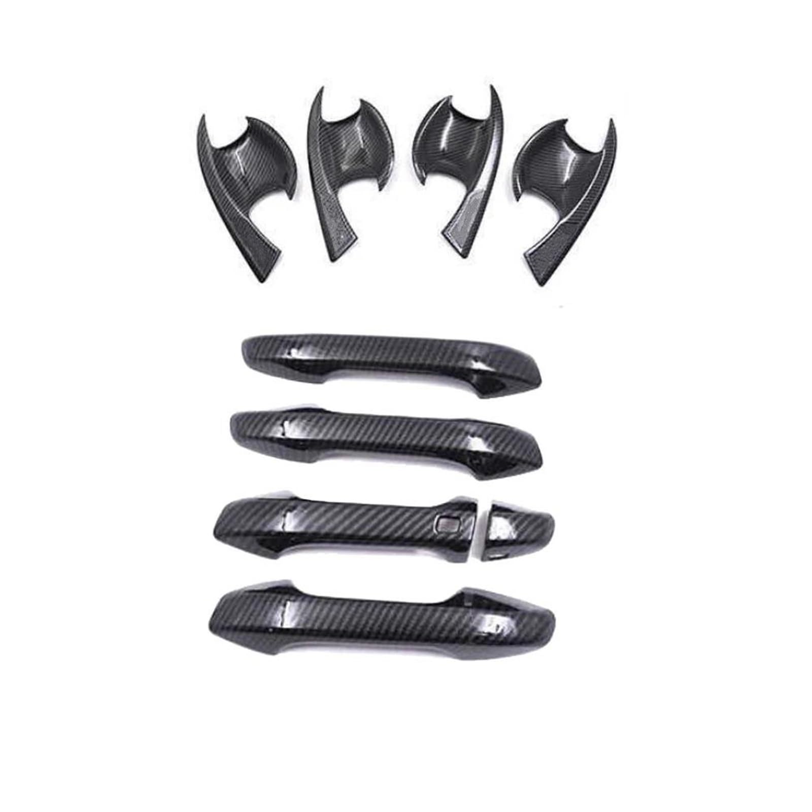 Atgcbcauf A 4 Bowl 1 Button Car Door Handle Cover Trim Cap Stickers For Kia For Forte K3 For Cerato Bd 2019-2023 Car Exterior Door Handles