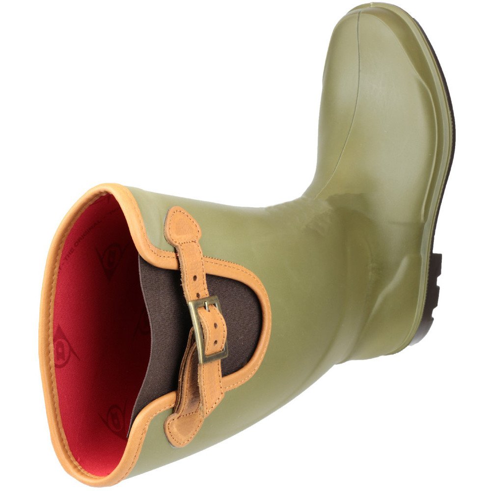 Nuevo Dunlop Purofort Vallay Impermeable Verde/marrón Botas - P182433