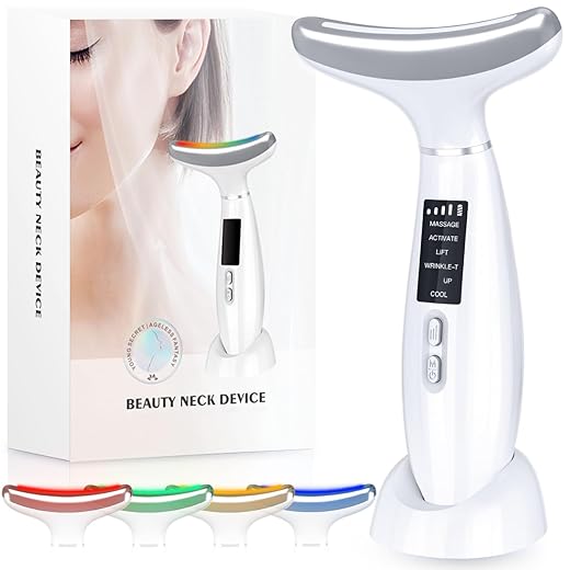 LED Red Light Facial Massager Device