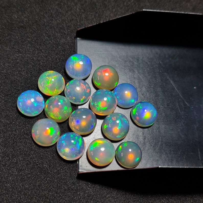 Opale éthiopienne AAA 6mm ovale pour bijoux de prestige - 4