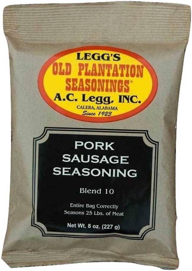 A.C. Legg Blend 10 Pork Sausage Seasoning - 8 Ounce