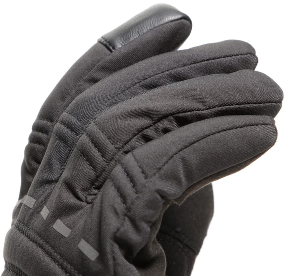 Dainese Stafford D-Dry Gloves, Guantes Moto Transpirables Verano, Hombre, Negro/Antracita, L
