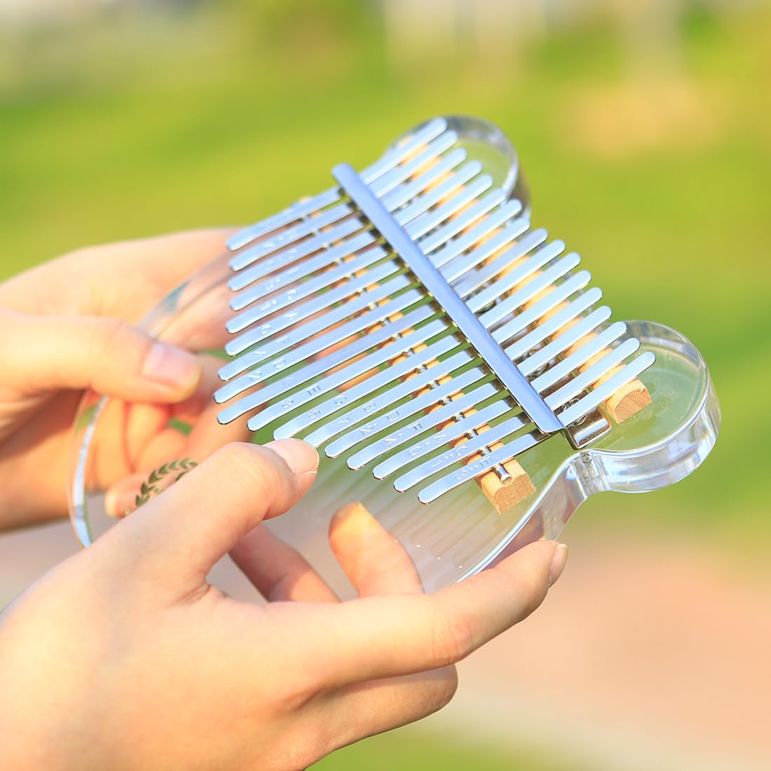 17-Note Kalimba, kristallklares Daumenklavier, Bär Kalimba, Kalimba, Anfänger Zupfinstrument, Finger Klavier, Kalimba