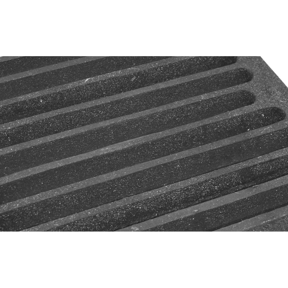 SEZAM Griglia in Ghisa, 28 x 23 cm, Metallizzato, Adatta per Forno e Camino