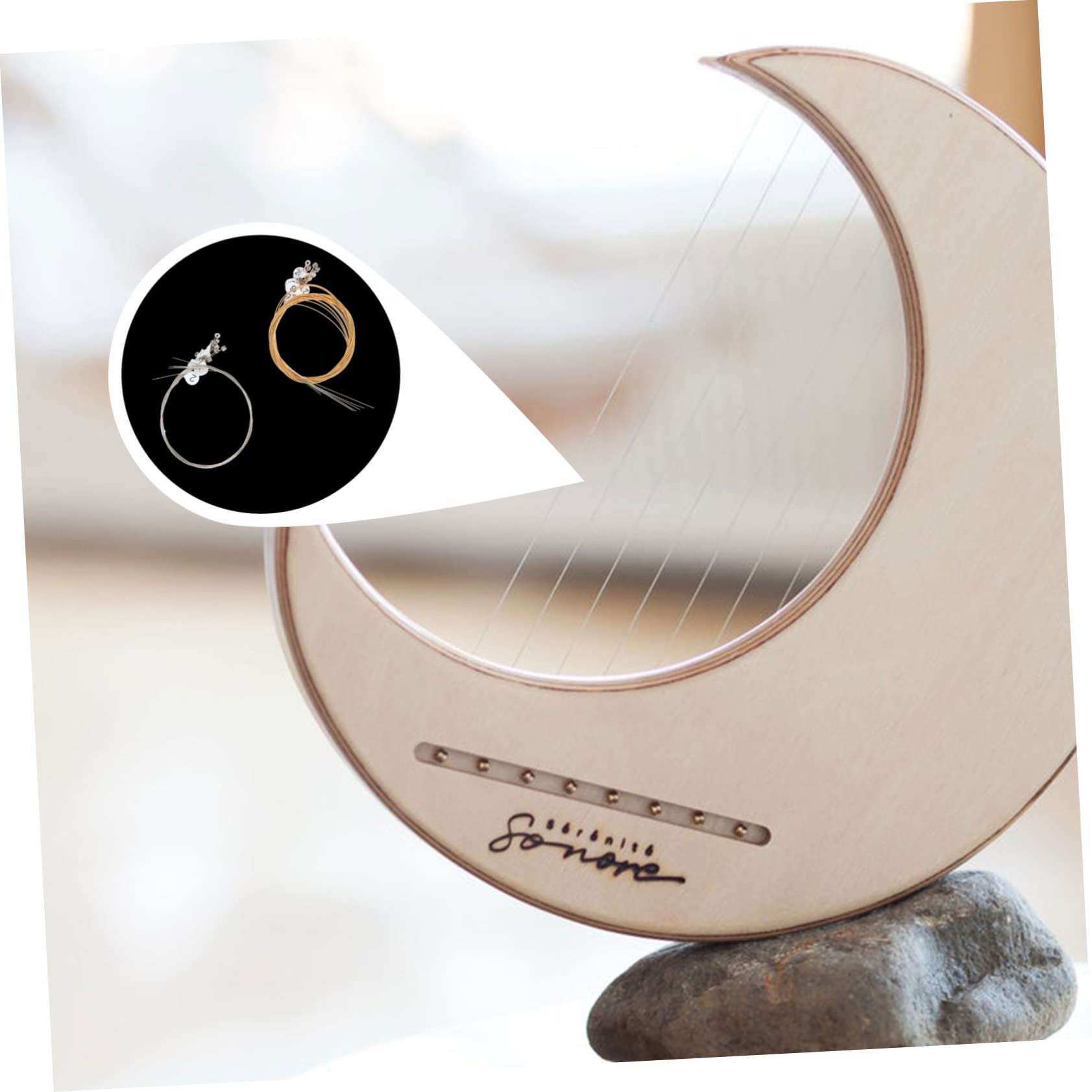 ibasenice 5sätze Lyra Saiten Stimmungsfähige Ersatzsaiten Für Lyra Robuste Metallsaiten Musikzubehör Für Anfänger Und Profis Für Harmonischen Und Einfache Installation