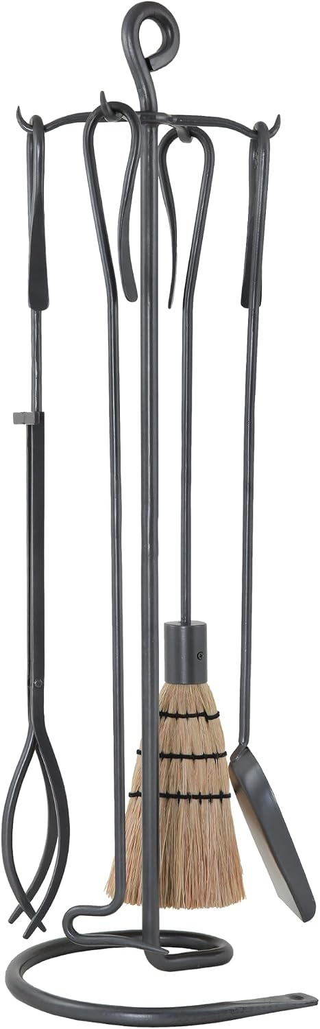 Minuteman International Shepherd's Hooks Fireplace Tool Set