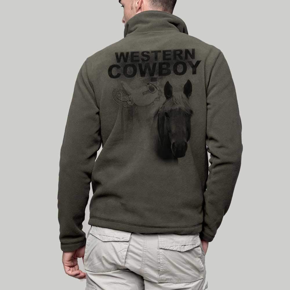Giacca in pile con cavallo di Western personalizzato per cavalier