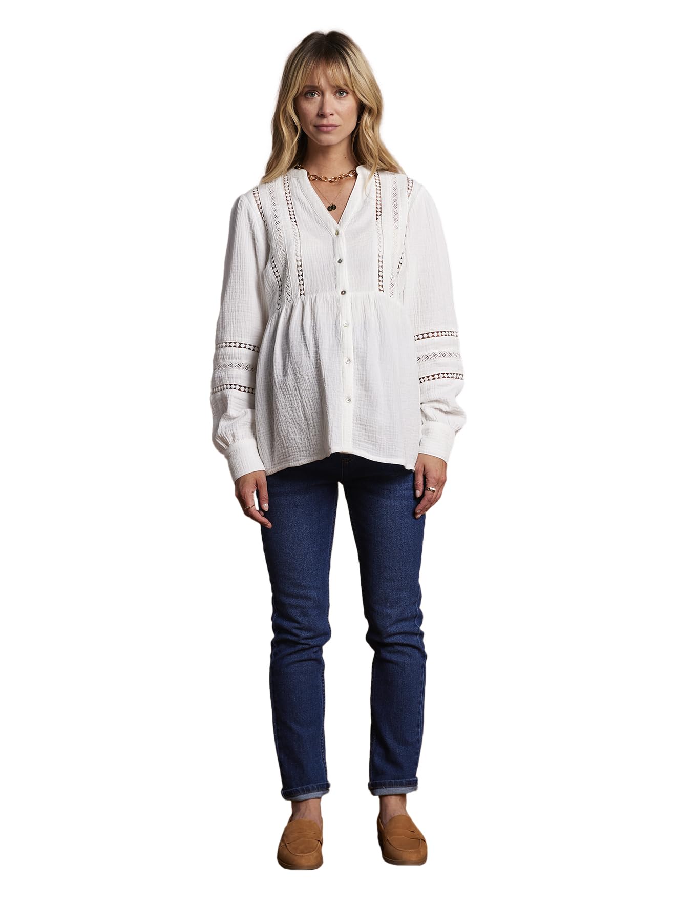 ENVIE DE FRAISE Blouse Grossesse et Allaitement en Dentelle macramé