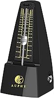 Vista 1 de Metrónomo mecánico con campana de acento, forma clásica, ritmo preciso, múltiples modos de ritmo, adecuado para piano, guitarra, batería, violín