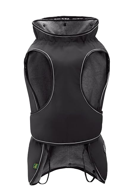 Foto 3 de 8 de Hunter Abrigo para Perro Uppsala, Color Negro, diseño 2 en 1 con Forro Interior extraíble, Impermeable