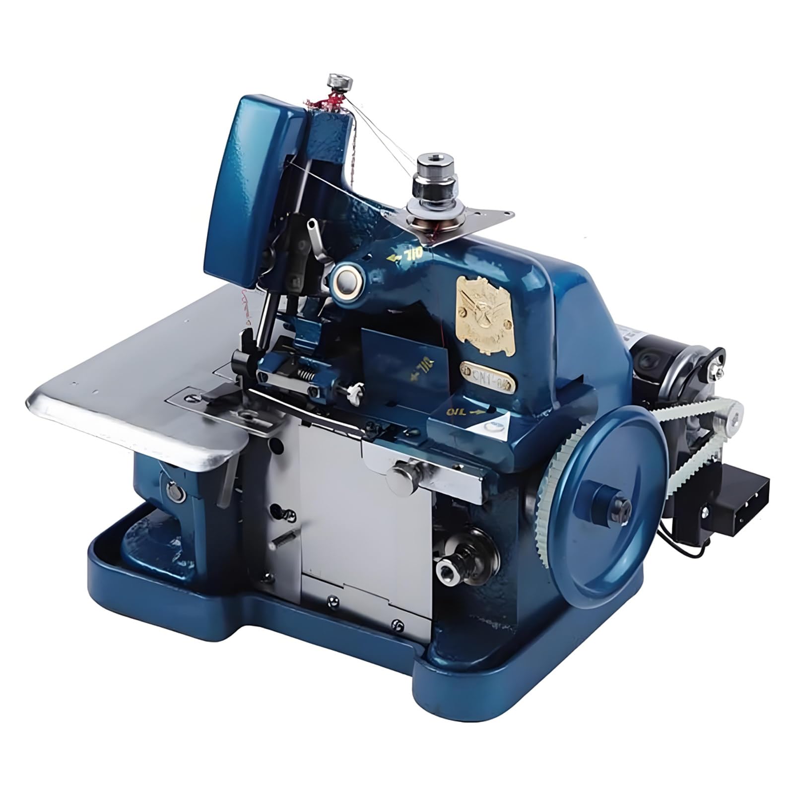 Máquina de Coser Sobrehiladora, Máquina Remalladora, Eléctrica con Capacidad de 3 Puntadas para Dobladillar y Coser, Sobrehiladoras Domésticas Portátiles, 3000 Puntadas/Minuto Blue