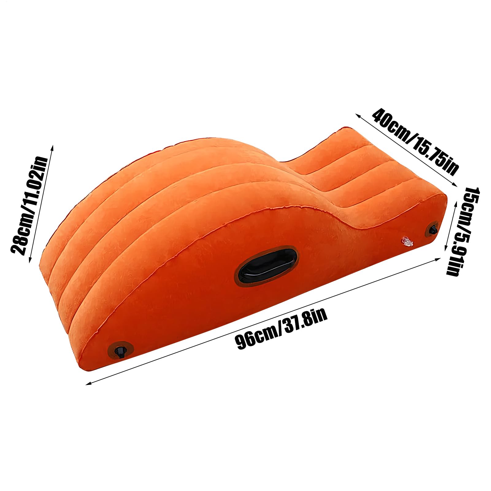 Yoga Chaiselongue Stuhl – Aufblasbare Yoga-Trainingsliege | Faltbarer Pilates-Stuhl, Übungsstützsofa für Heimstudio, Reisen, bequeme Rückenstütze für Entspannung und Flexibilität