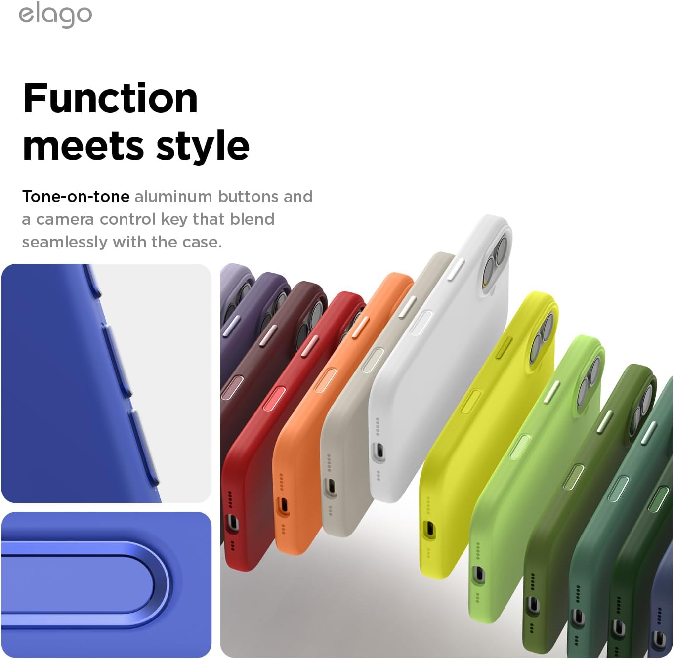 elago for iPhone 17 Case, Premium Magnetic Silicone Case, Compatible with MagSafe, Liquid Silicone Material, Protective Cover, Shockproof, Slim Phone, 6.3 inch (Cobalt Blue) - Image 4