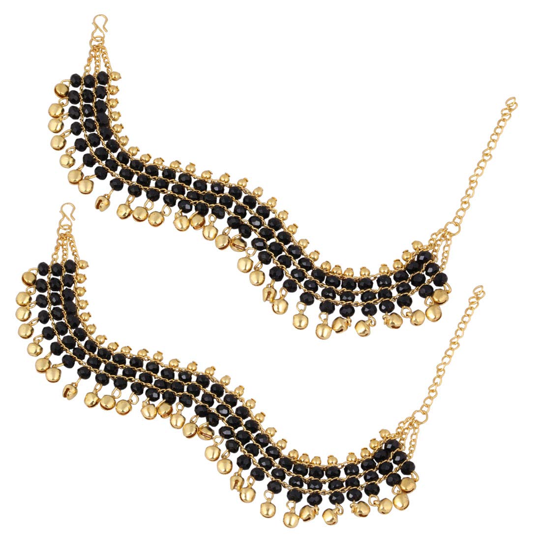 SMART RETAIL Gold Plated Crystal & Pearl Studded Ghungroo Anklets/Pajeb/Payal For Women & Girls (Style 2) (B08217655Y) Amazon Price History, Amazon Price Tracker