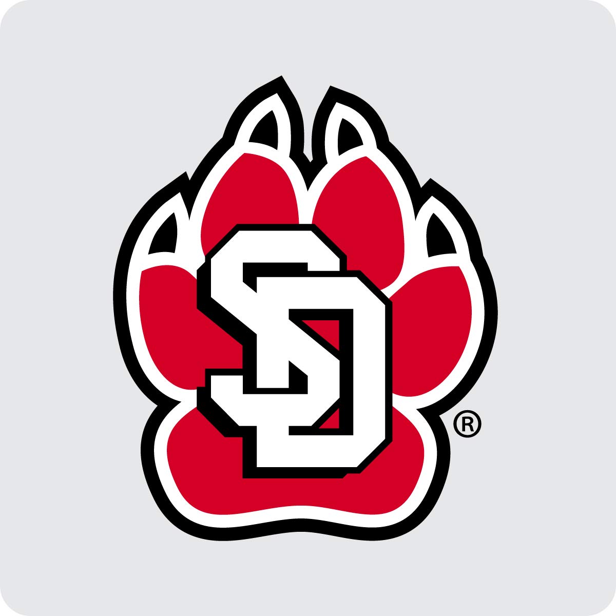 South Dakota Coyotes Acrylic Coaster 4-Pack Officially Licensed Collegiate Product